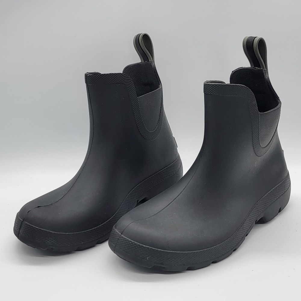 Totes Every Wear Black Rain- Garden Booties Womens Size 6 Uk3 Eu36